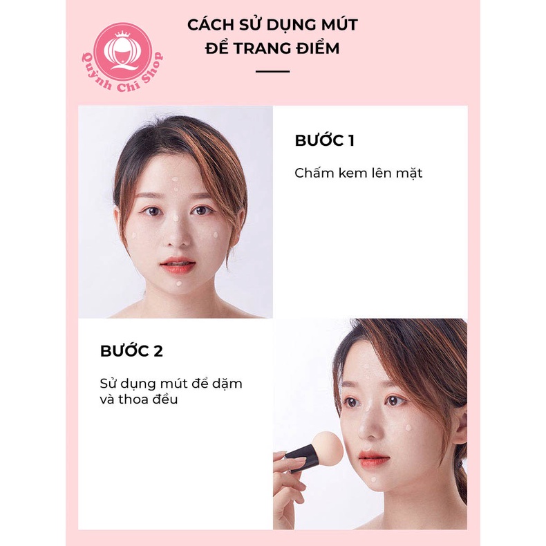 Bông trang điểm, mút tán kem nền phấn phủ Maycreate 4 màu - Hình Cây Nấm có tay cầm | BigBuy360 - bigbuy360.vn