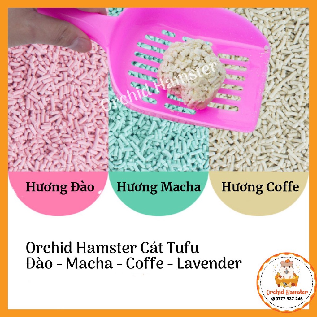 Cát Đậu Nành - Tofu Cao Cấp 4 Mùi Lót Chuồng Hamster