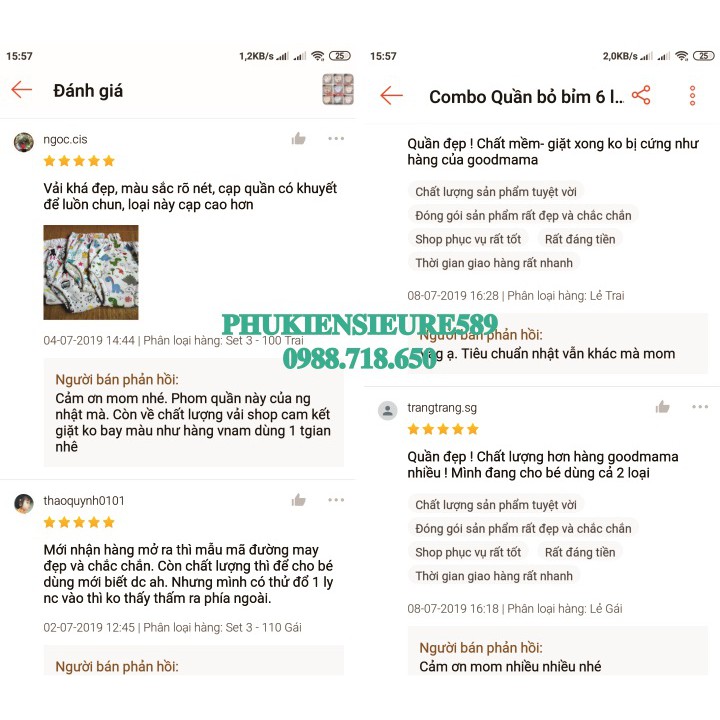 Quần bỏ bỉm Nhật Bản 8 lớp I Love sz 80-90-100-110 cho bé 5-17 kg siêu đẹp, siêu mềm mịn !!!