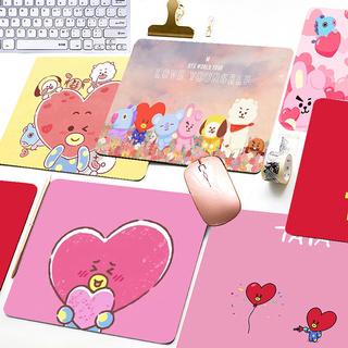 Tấm Lót Chuột Và Bàn Phím Chống Trượt In Hình BT21 Hoạt Hình Dễ Thương