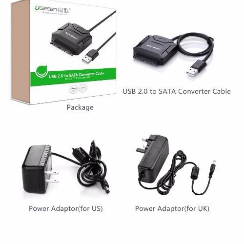 Bộ chuyển đổi USB 2.0 sang SATA - UGREEN 20215 - Hàng Chính Hãng