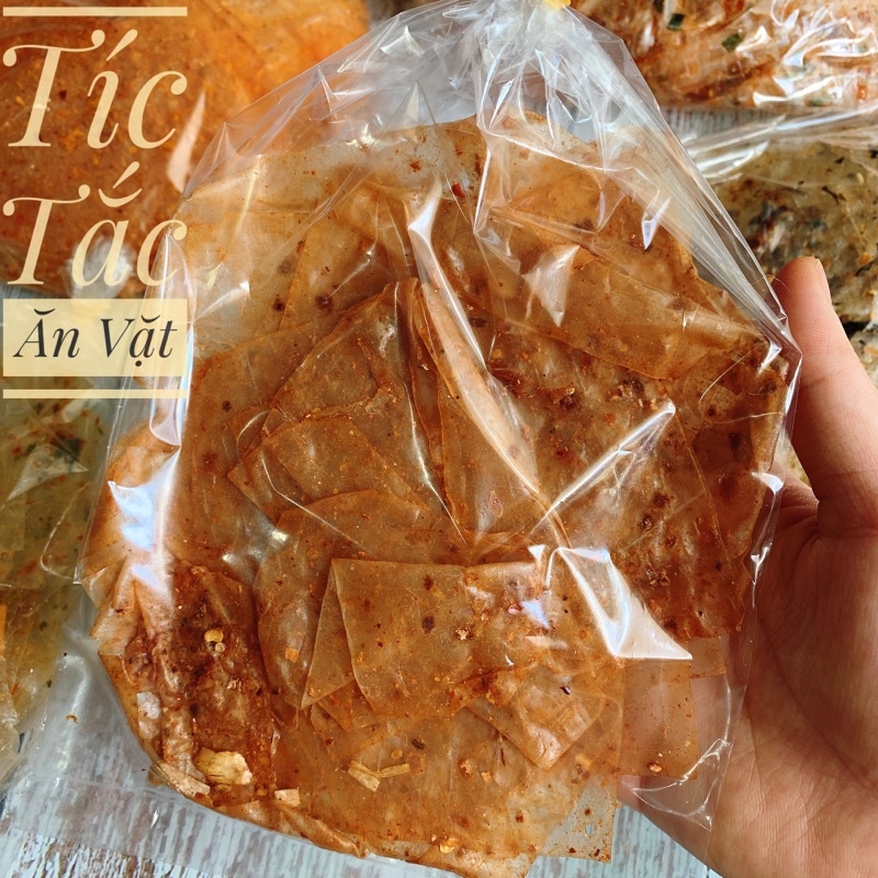 BÁNH TRÁNG XÌ KE MUỐI NHUYỄN TỎI PHI SIÊU CAY SIÊU NGON! XIKE 30GR