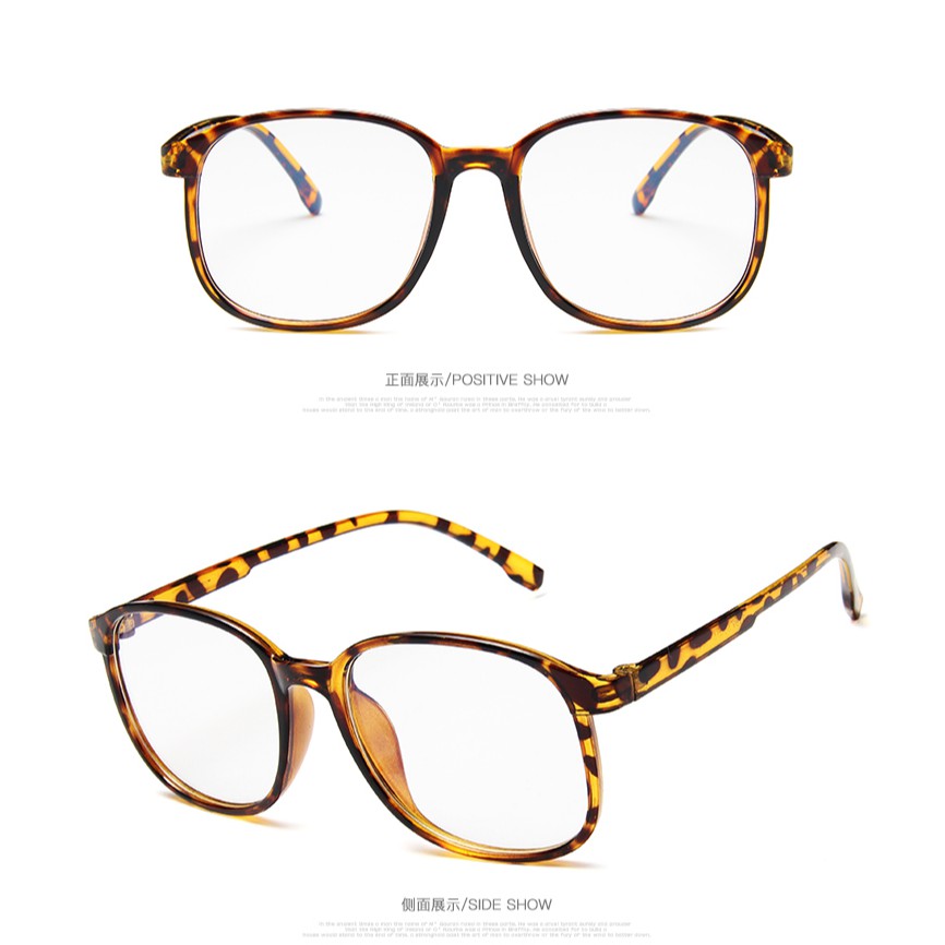 Kính đọc sách gọng màu trong suốt chống tia uv400 thời trang cho nam và nữ