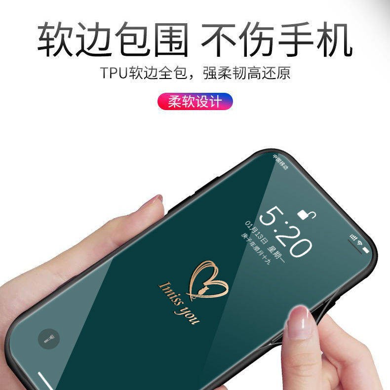 Cặp đôi điện thoại gương trang điểm màu đỏ ròng trí thun ngắn tay | BigBuy360 - bigbuy360.vn