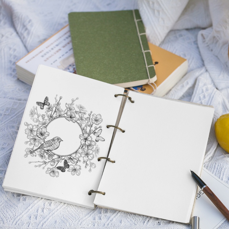 Con Dấu Silicone Trong Suốt Hình Vòng Hoa Dùng Trang Trí Album Ảnh