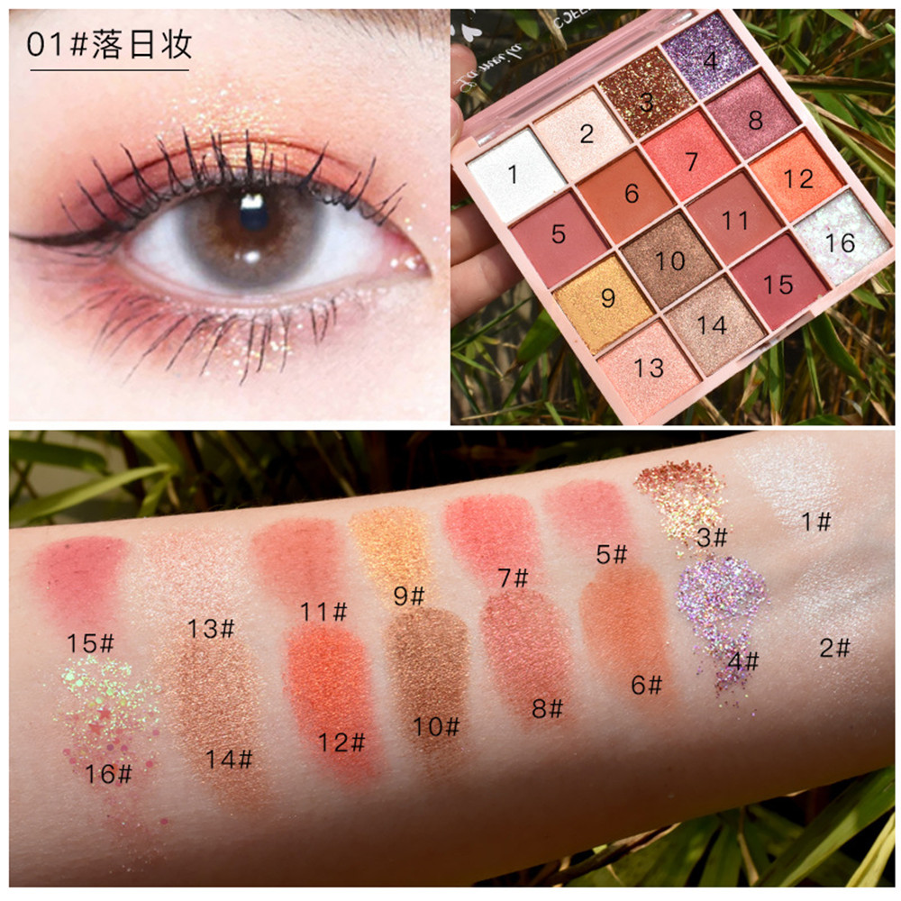 Bảng Phấn Mắt 16 Màu Sắc Hiệu Ứng Lì / Ánh Nhũ Dành Cho Người Mới Bắt Đầu | BigBuy360 - bigbuy360.vn