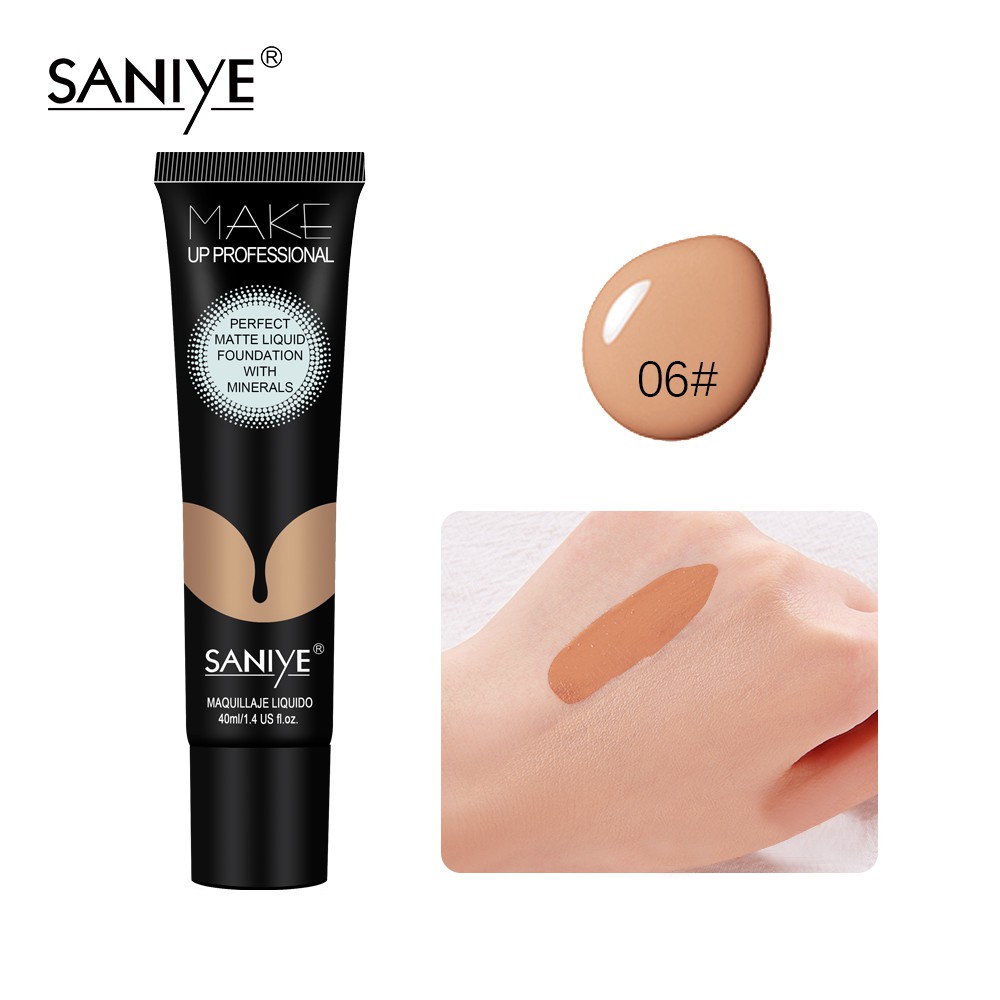 Kem Nền Dạng Lỏng SANIYE R1184 Giúp Che Khuyết Điểm 40ml | BigBuy360 - bigbuy360.vn