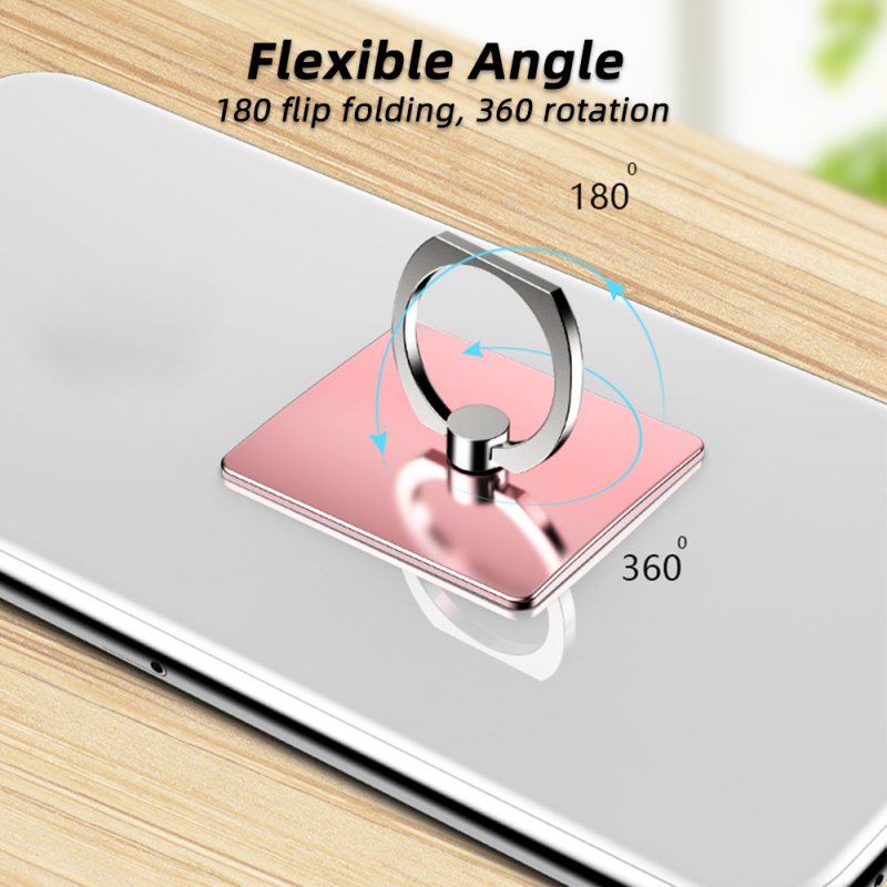 HdoorLink Finger Ring Holder Rotating Phone Stand Anti-Fall SmartPhone Mount Extremely Thin Luxury Metal Phone