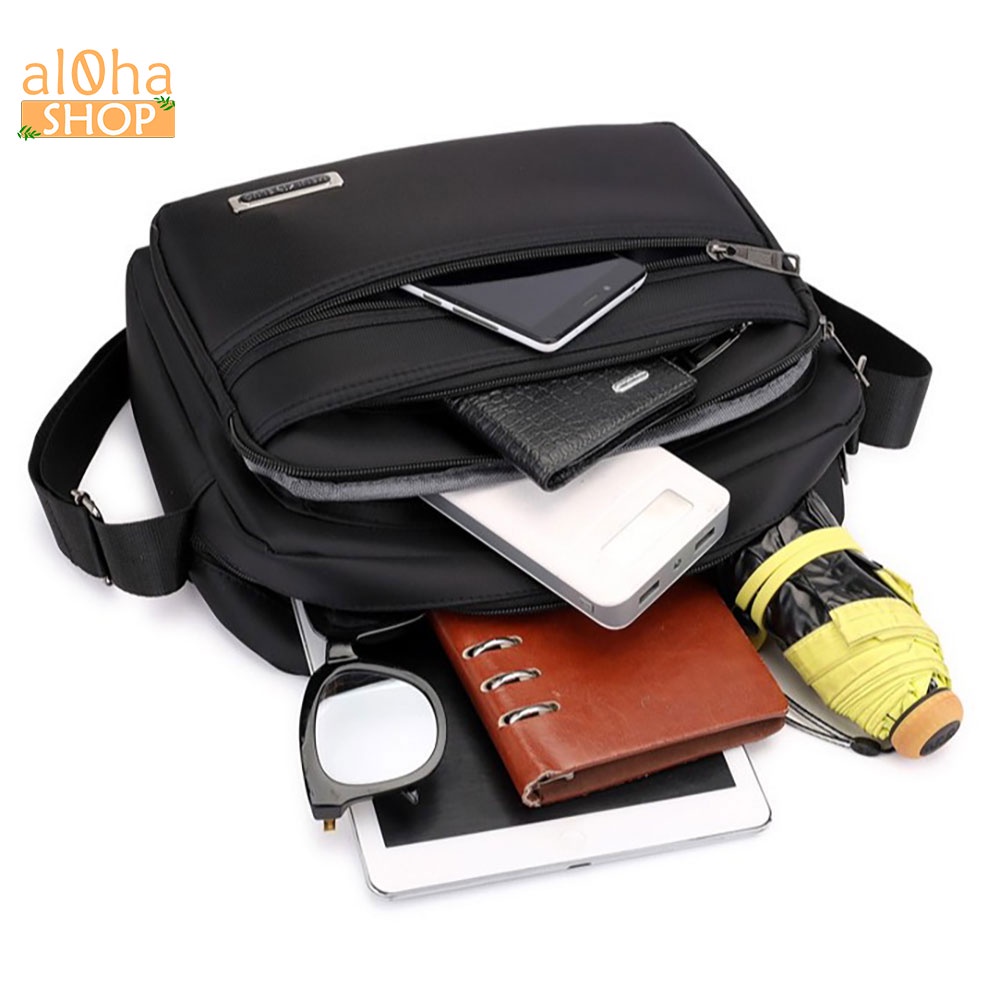 Túi đeo chéo, đeo vai Simple vải canvas bền bỉ unisex nam nữ phong cách đơn giản, tiện lợi - al0ha Shop