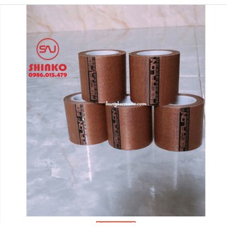 1 CUỘN BĂNG KEO CHỊU NHIỆT TEFLON 5CM X 10 MÉT DÙNG CHO MÁY ÉP NHIỆT