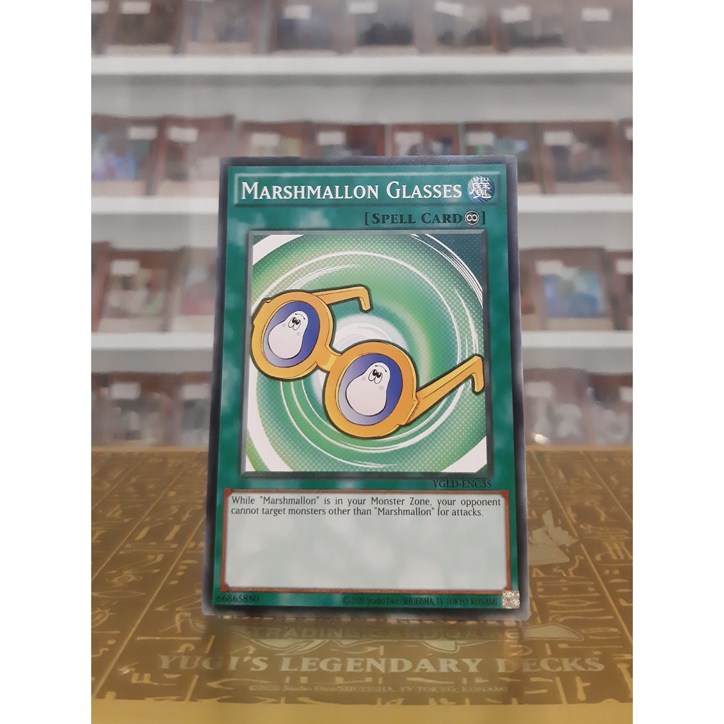 Thẻ Bài YugiOh! Mã YGLD-ENC35 - Marshmallon Glasses - Common - Unlimited