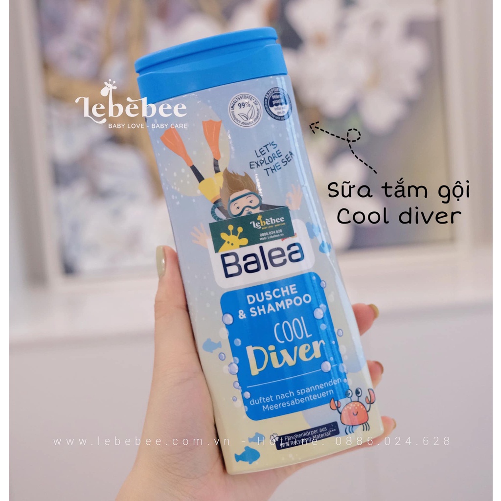 Sữa tắm và Gội Balea Dusche & shampoo cho bé của Đức