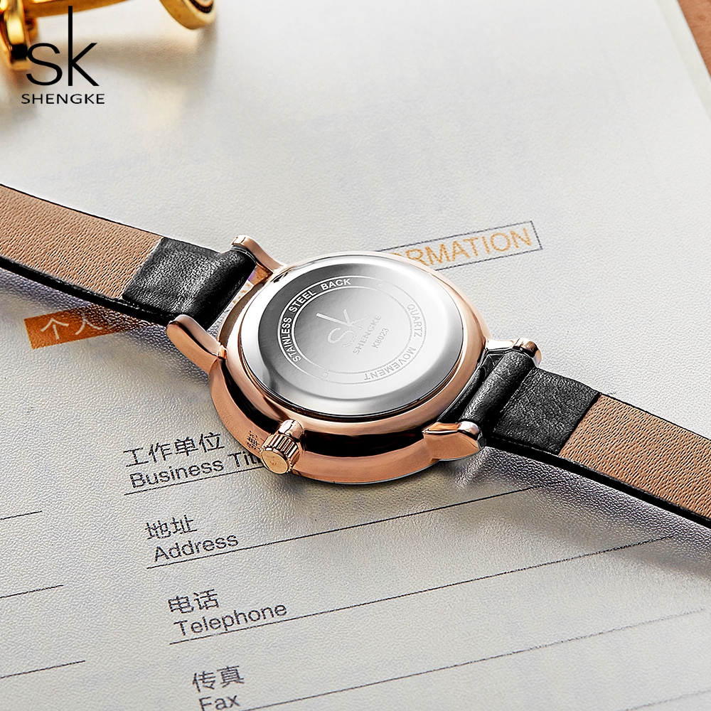 Đồng Hồ Nữ Shengke Kiểu Máy Thạch Anh Dây Đeo Da Thời Trang Cao Cấp | BigBuy360 - bigbuy360.vn