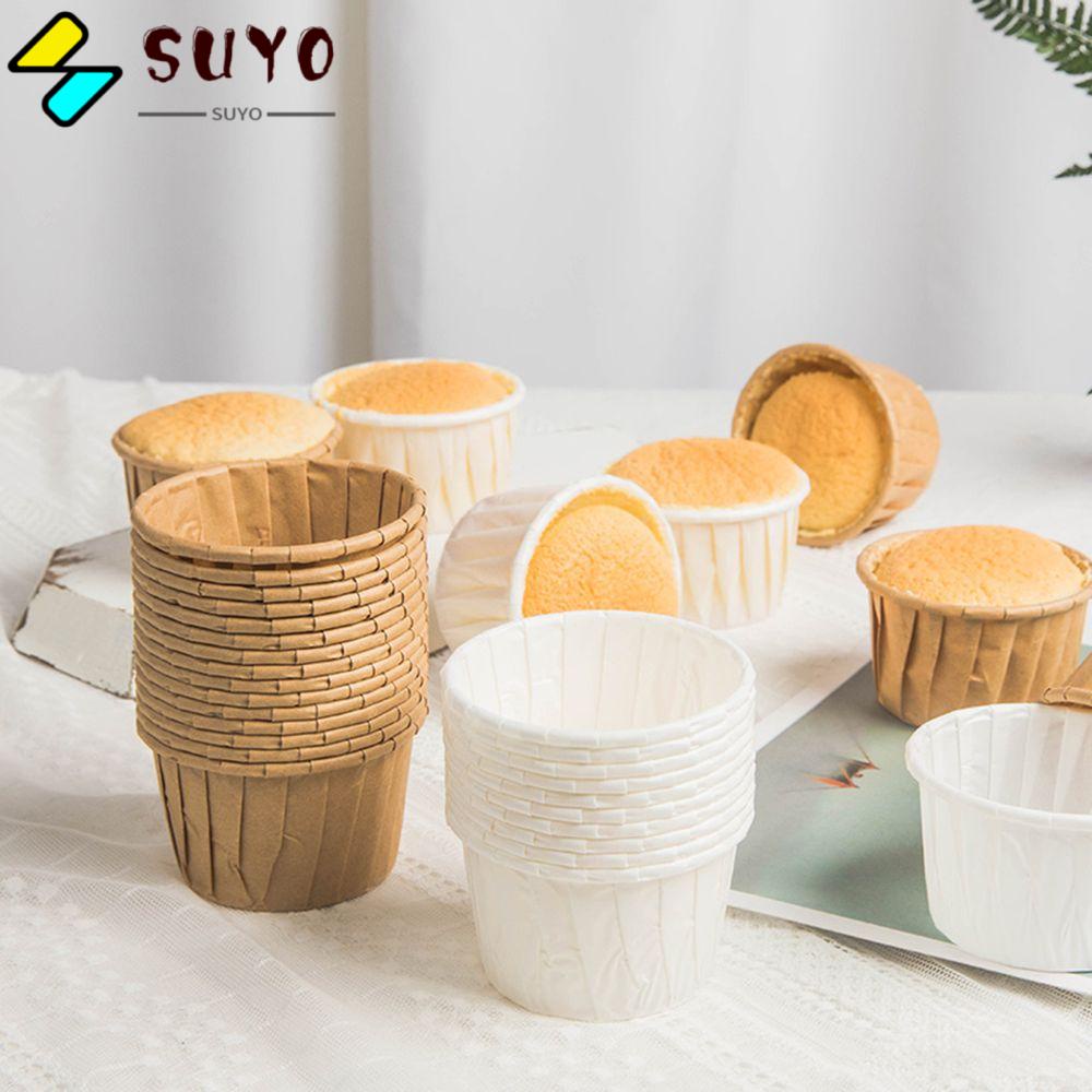Set 50 cốc giấy đựng bánh cupcake nhiều màu sắc DIY