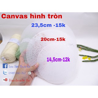 Tấm nhựa lót túi hình tròn canvas tròn
