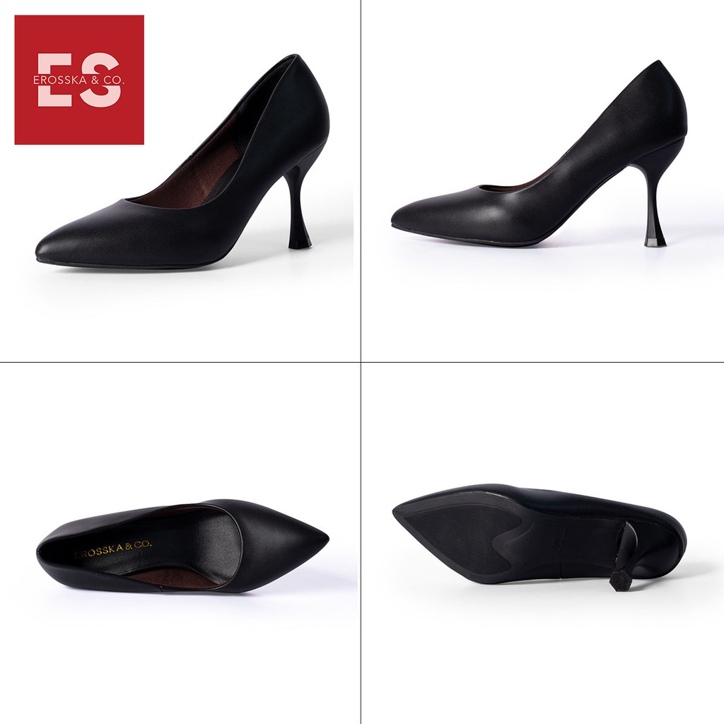 Giày cao gót Erosska thời trang mũi nhọn kiểu dáng cơ bản cao 8cm màu nude _ EP010 | BigBuy360 - bigbuy360.vn