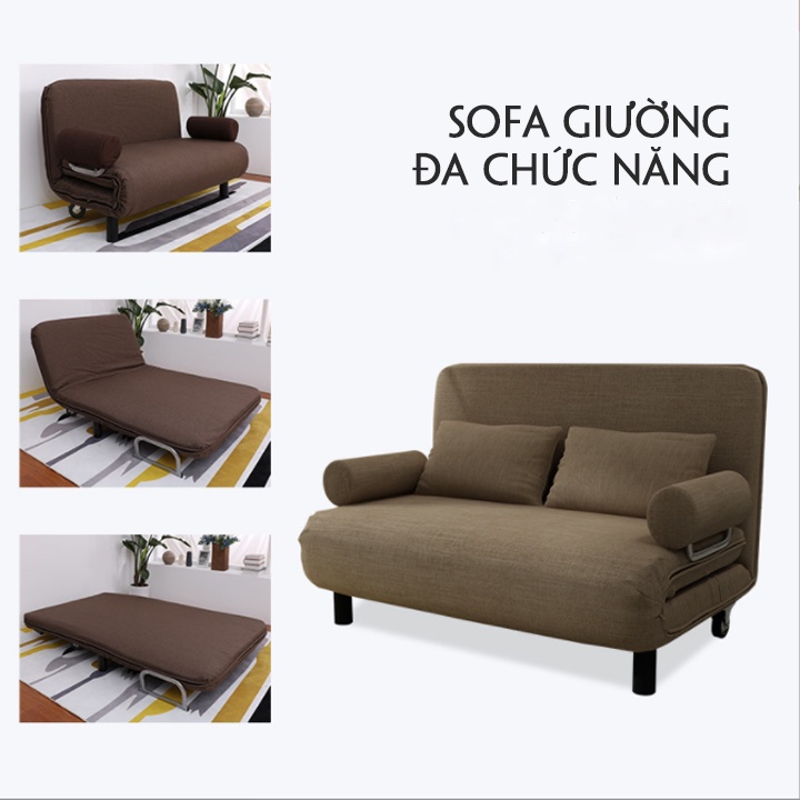 Ghế sofa giường nằm, ghế sofa giường đa năng gấp gọn với 3 chức năng gập ngồi bảo hành 12 tháng