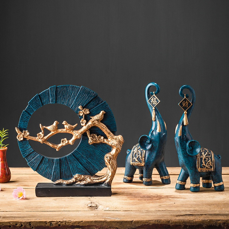 Đồ decor phòng khách Đĩa chim cách điệu trang trí nhà cửa xinh xắn