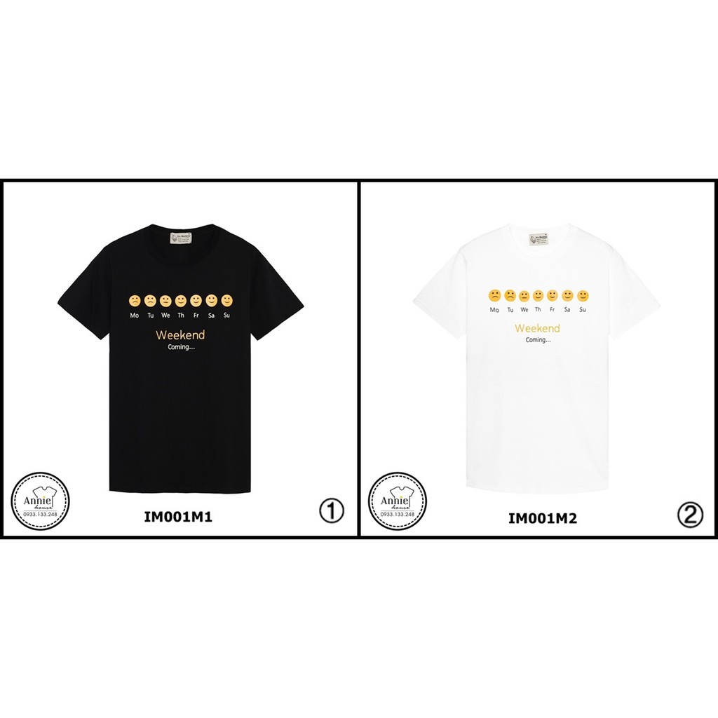 Áo thun hình phom suông IT'S MONKEY Thái Lan IM001 - IM005, Unisex nam nữ | Shopee Việt Nam