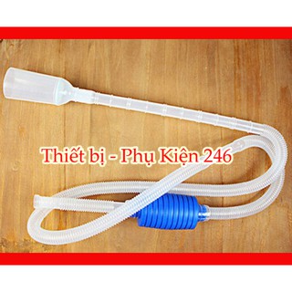 Bơm cầm tay thay nước hồ cá