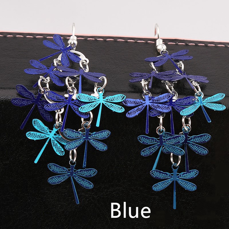 Fashion Personality Dragonfly Earrings Environmental Earrings Jewelry