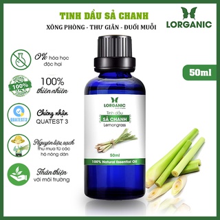 [FREE SHIP 50K] Tinh dầu sả chanh Lorganic Lemongrass 100% Natural Essential Oil 50ml, 10ml