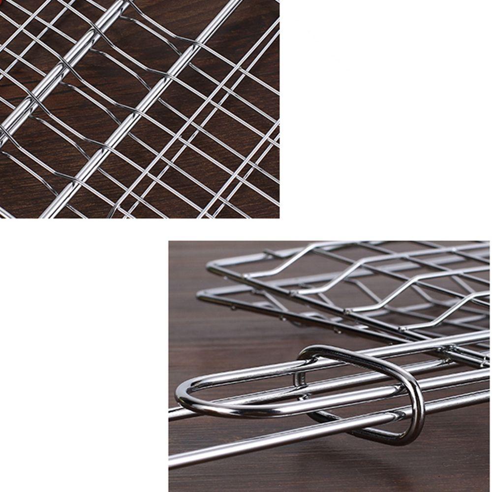 Kẹp Nướng Thịt Bbq Bằng Thép Không Gỉ Chống Dính