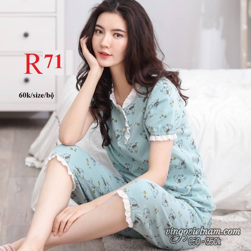 Rập giấy đồ bộ ngủ ở nhà R71