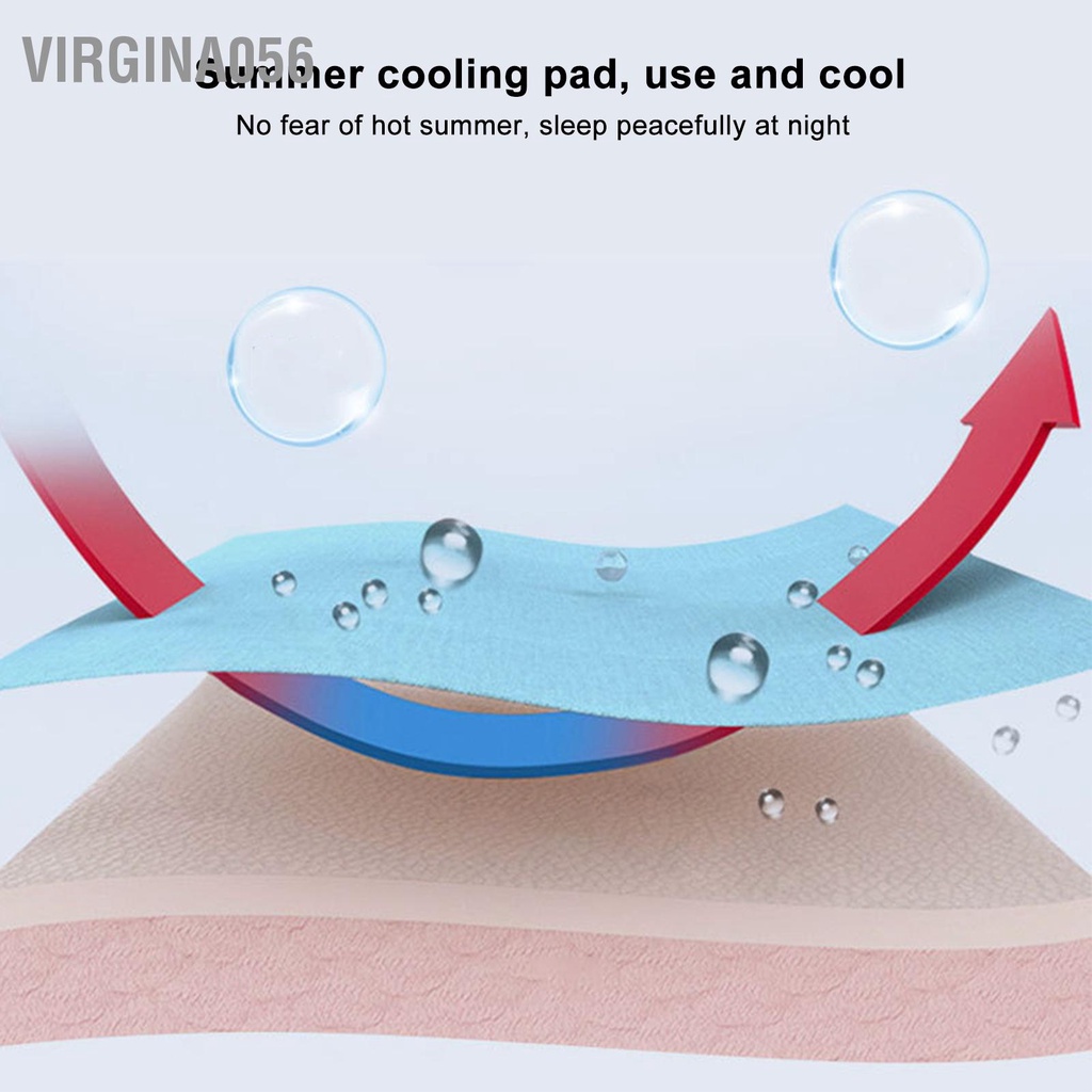 Virgina056 Thảm làm mát cho thú cưng Tấm bằng lụa băng thoáng khí chó mèo Cũi xe ô tô ngoài trời Ghế dài sàn