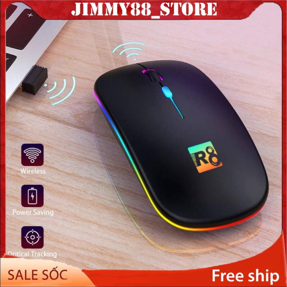 Chuột không dây PIN SẠC 1600 dpi R8 JIMMY88