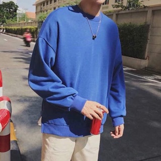 [UNISEX] Áo sweater xanh basic trơn