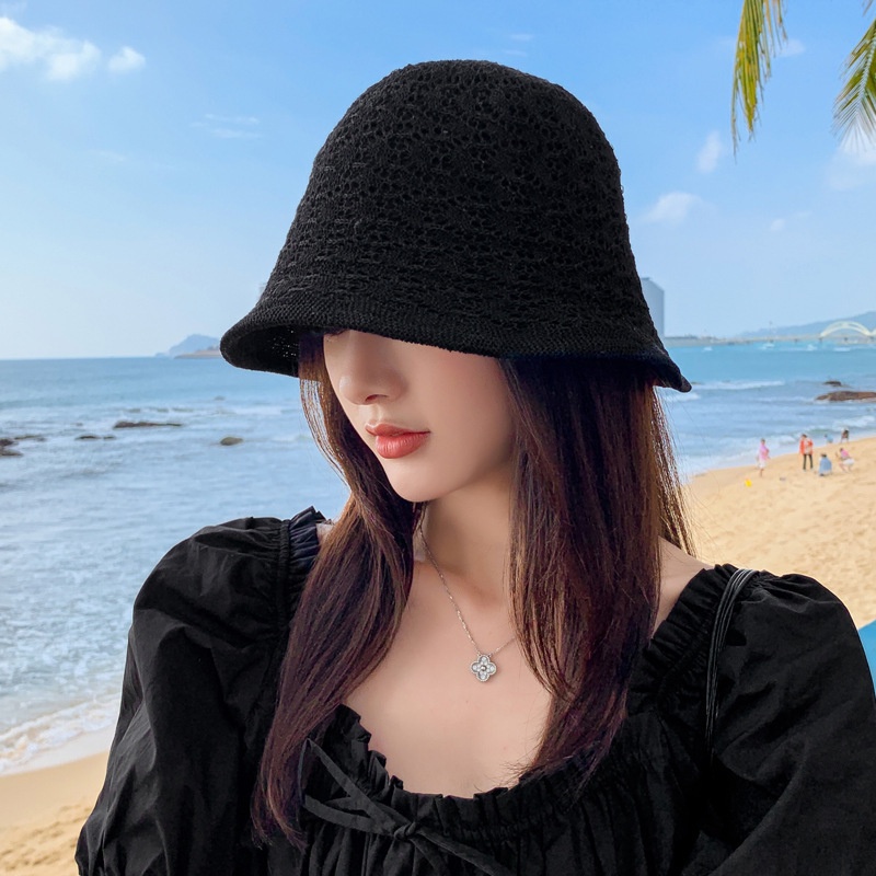 Mũ Vải 2 Mặt Ren Thêu Hoa Đan Vân Lượn Sóng Nón Nữ P2134