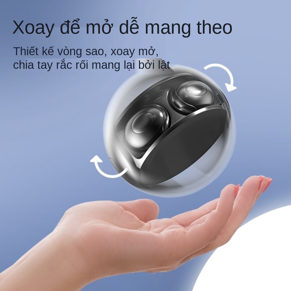 True wireless Bluetooth tai nghe kép nhét trong siêu nhỏ thể thao Huawei OPPO Apple vivo phổ thông