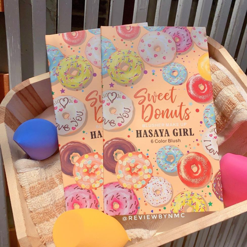 Bảng Má Hồng 6 ô Sweet Donuts Hasaya Girl