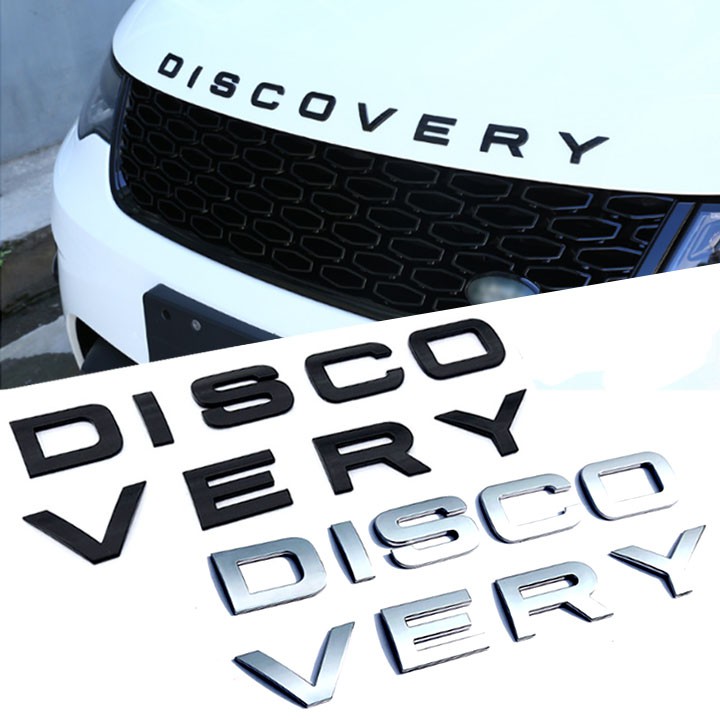 Decal tem chữ Discovery 3D cho ô tô| Chữ nổi discovery| Tem dán Discovery