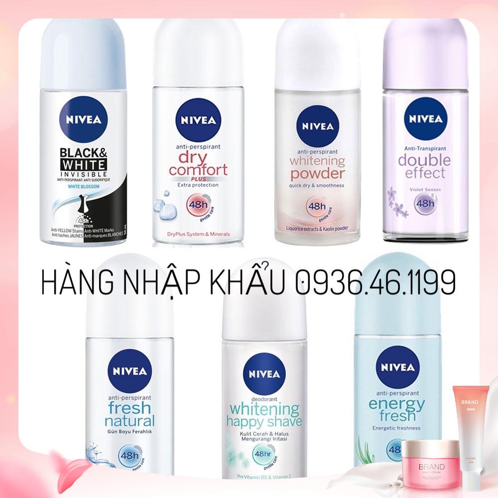 Chai thủy tinh Lăn Nách khử mùi 48h   Nivea Nữ 50ml Thái Lan