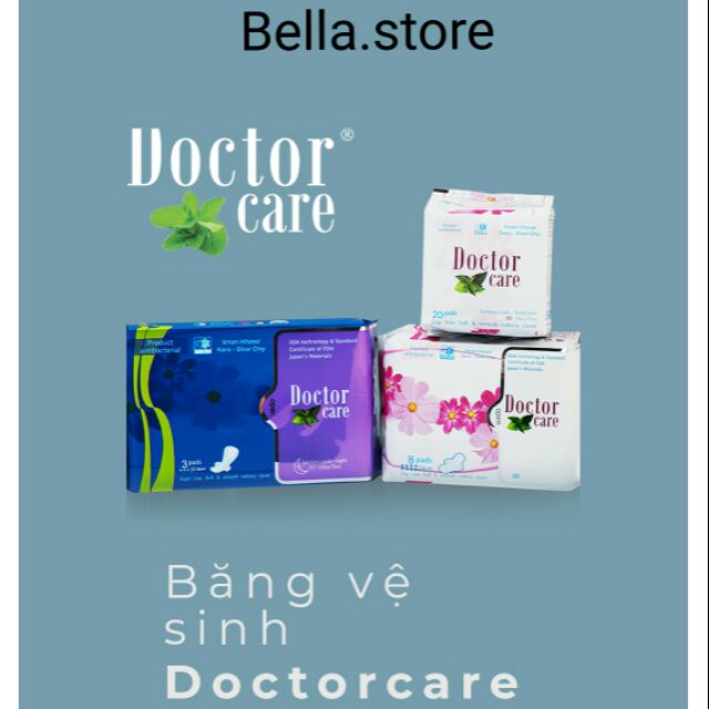 Băng vệ sinh thảo dược Doctor Care ngày/đêm/hàng ngày (có che tên sản phẩm)