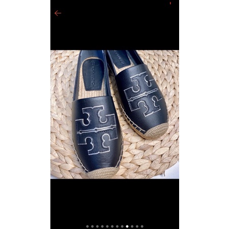 Giày lười Slipon Tory Burch đế cói size 39
