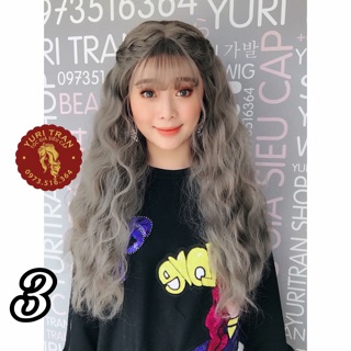 Tóc giả YuriTran- Bộ xù xám nâu