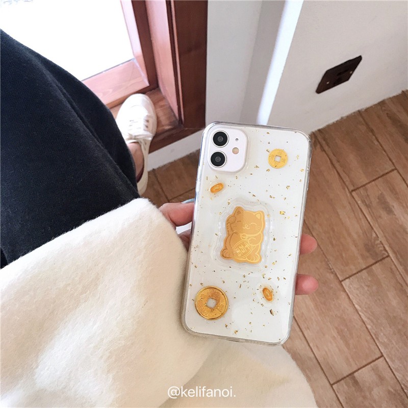 [ ỐP CAO CẤP SAMSUNG + IP ] Ốp Thần Tài  - Mèo + Chuột | BigBuy360 - bigbuy360.vn