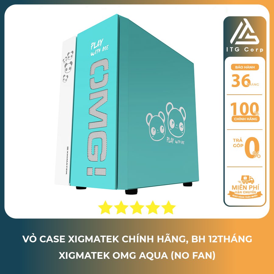 Vỏ Case Máy Tính XIGMATEK OMG Đỏ, Hồng, Xanh (NO FAN) Bảo Hành Chính Hãng 12 Tháng - itgcomputer