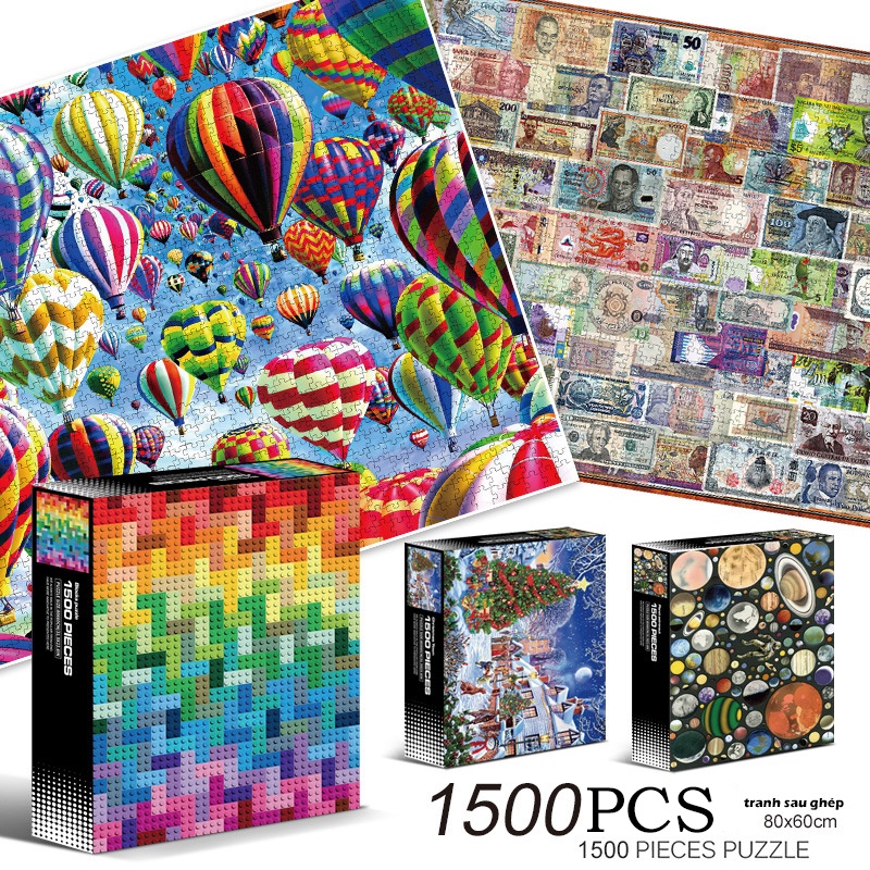 Bộ Tranh Ghép Xếp Hình 1500 Pcs Jigsaw Puzzle(60*80cm) Bản Cao Cấp