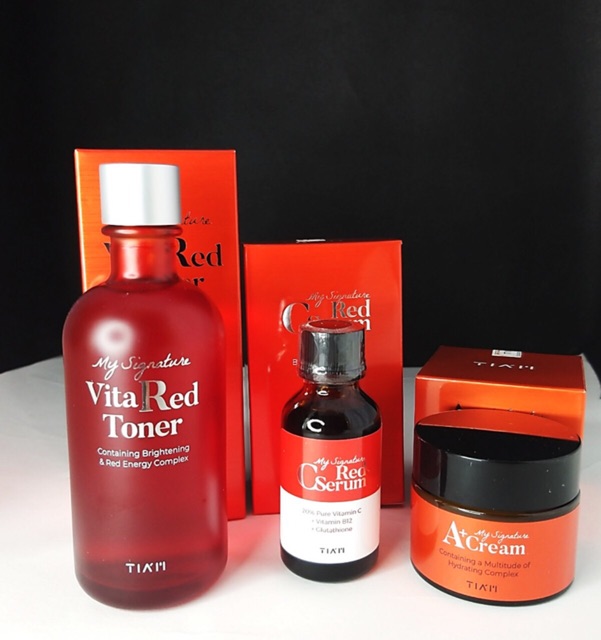 Nước Hoa Hồng Dướng Trắng, Se Khít Lỗ Chân Lông Tiam My Signature Vita Red Toner