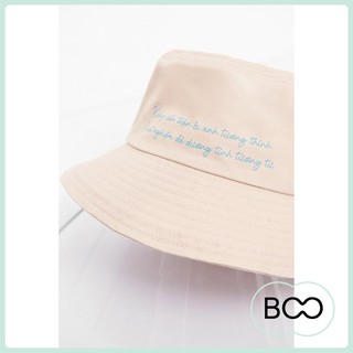 Mũ Bucket Đính Plastic Boo