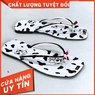 Dép bò sữa xỏ ngón thời trang nữ quai mảnh siêu xinh