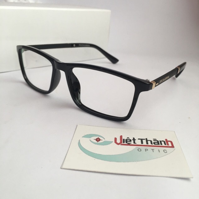 Kính gọng form vuông kính giả cận D