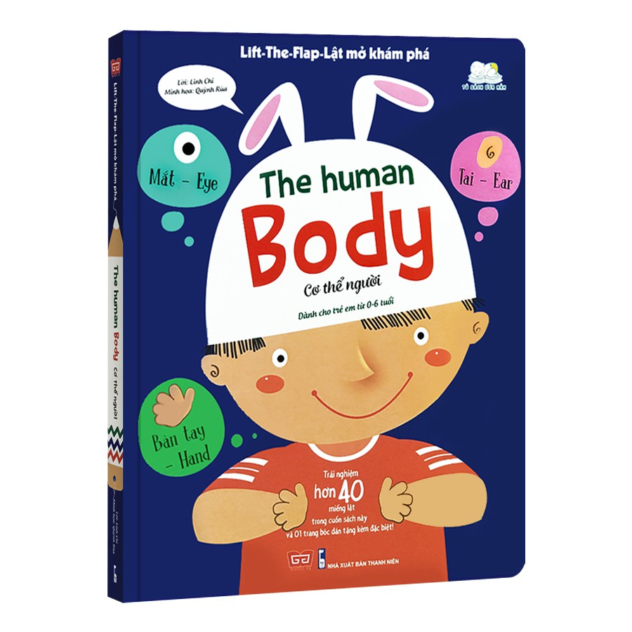 Sách - Lift The Flap - Lật Mở Khám Phá - The Human Body - Cơ thể người (0-6 tuổi)