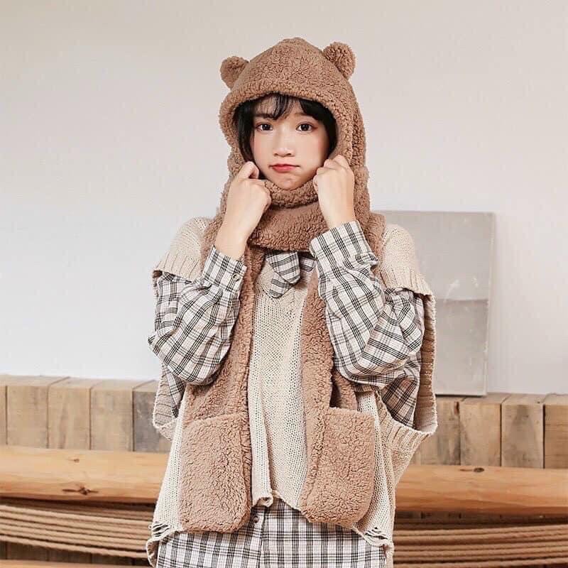 BÁN SỈ KHĂN MŨ 3 IN 1 CHO NỮ