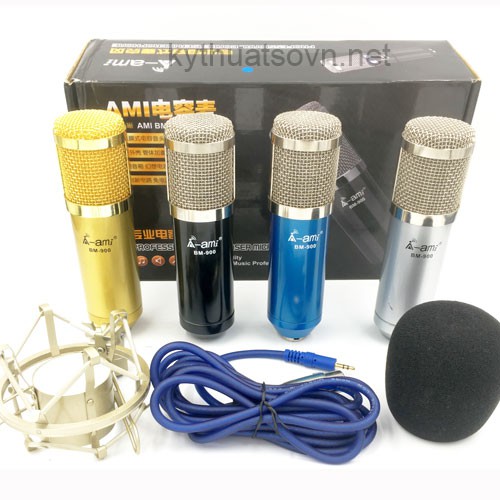 MICRO AMI BM900 ⚡ LOẠI 1 CHÍNH HÃNG⚡ Thu Âm Livestream Hát Karaoke Cao Cấp BM900 AMI chuyên nghiệp Bảo Hành 1 Năm