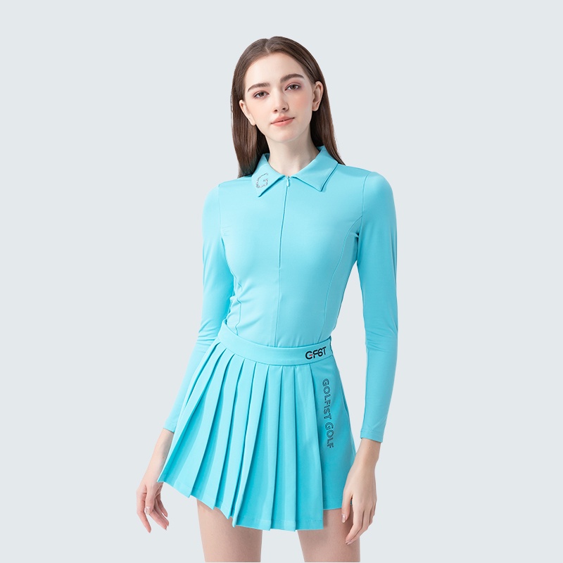 Áo Thun Tay Dài Dáng Ôm Co Giãn Tốt Phong Cách Hàn Quốc Thời Trang Xuân Thu Cho Nữ